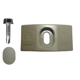 Abraçadeira Plástico de Topo p/ Poste - Cinza RAL7030