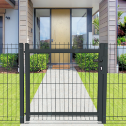 Porta LH Cinza RAL7016 p/ Jardim