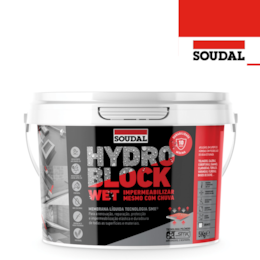 Membrana Líquida Impermeabilizante HydroBlock Wet Soudal - 5KG