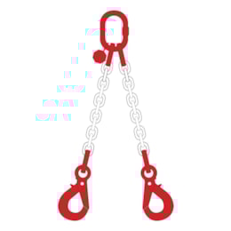 Linga de Corrente 80 8MM 2TON 2 Ramais - 2,00MT
