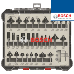 Jogo Fresas Bosch 8MM p/ Tupia - 30PCS (2607017475)