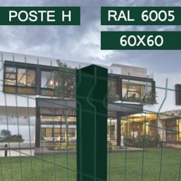 Poste Metálico H Plastificado 60x60MM - Verde RAL6005