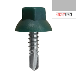 Parafuso AutoPerfurante Nylon Verde 5.5x22MM - 100PCS