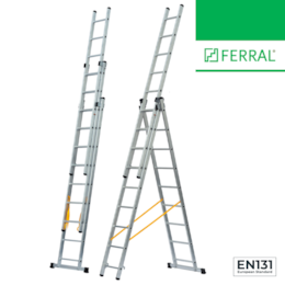 Escada Alumínio Tripla Ferral Trek X3