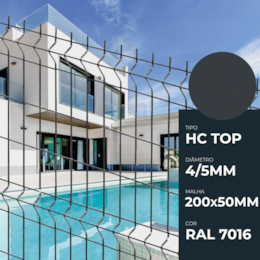 Painel Plastificado HC TOP - Cinza RAL7016