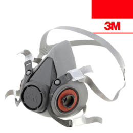 Máscara de Proteção 3M Semi Facial Reutilizável 6200 s/ Filtro