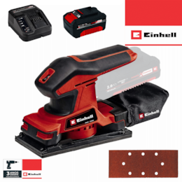 Lixadeira Orbital Einhell TC-OS 18/187 Li + Bateria 18V 4.0Ah + Carregador