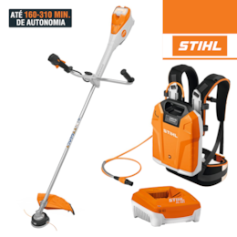 Roçadora a Bateria Stihl FSA 135 c/ Fio AutoCut C 26-2 + Bateria de Mochila AR 2000 L 27.4Ah + Carregador